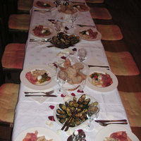 gedeckter Tisch von L'Osteria del Collio